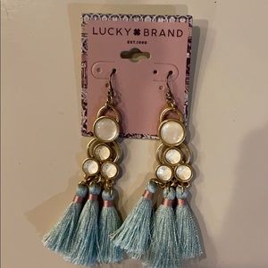 NWT Lucky Brand Tassel Earrings MSRP $35